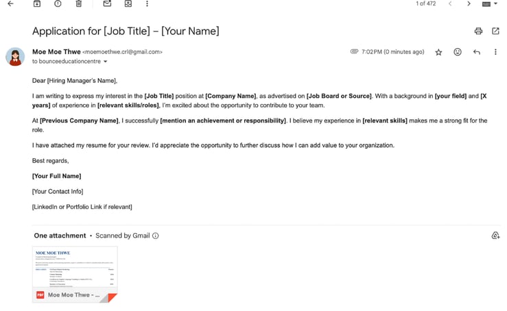Email Example